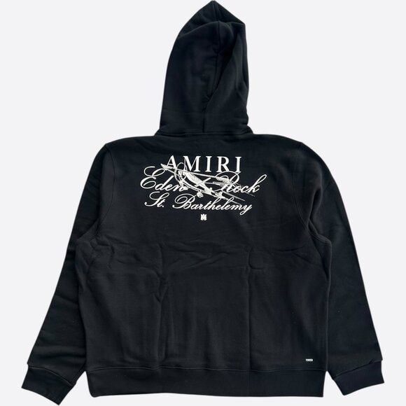 Amiri Eden Rock Black & White St. Barthelemy Hoodie - Picture 2 of 4